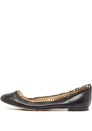 Giuseppe Zanotti Vintage chain-detailed ballet flats - Black