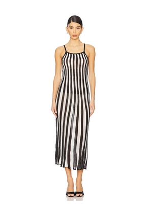 Solid & Striped Kaylee Dress in Black,White. Size L. Also in M, XL.