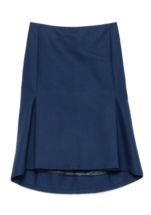 Balenciaga Pre-Owned 2010s cotton midi skirt - Blue