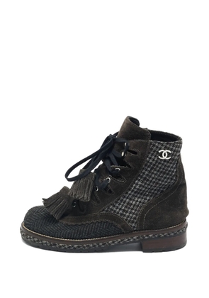 CHANEL Pre-Owned tassel-detail ankle boots - Brown