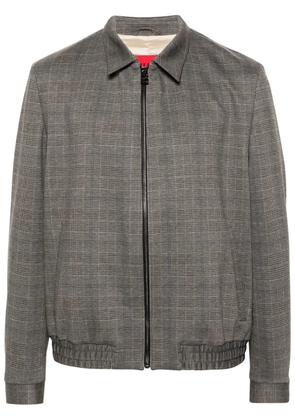 HUGO logo-embroidered jacket - Grey