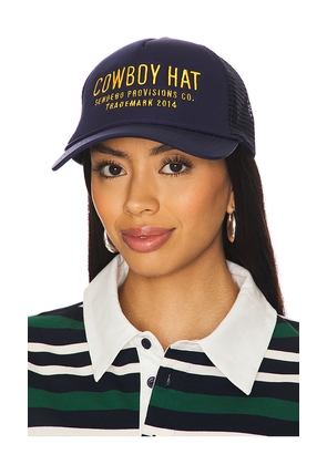 Sendero Provisions Co. Cowboy Hat Trucker in Navy.