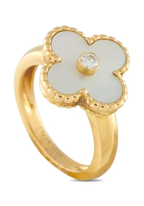 Van Cleef & Arpels Pre-Owned 18K yellow gold Alhambra diamond ring