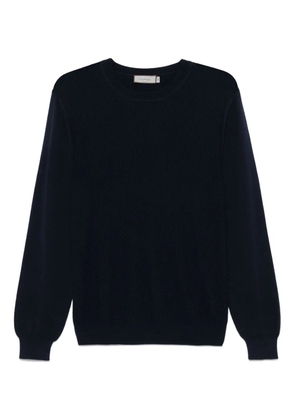 Canali basket-weave sweater - Blue