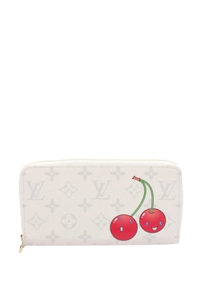 Louis Vuitton Pre-Owned 2021-2026 Takashi Murakami Monogram Cherry Zippy Wallet long wallets - White