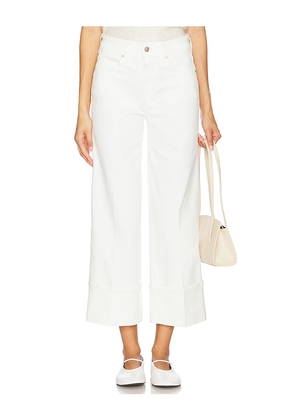 PAIGE Sasha Ankle With Wide Cuff Jeans in White. Size 32. Also in 33, 34.