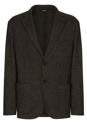 Dolce & Gabbana Prince of Wales check pattern blazer - Black