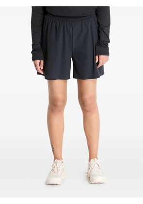 On logo-print performance shorts - Black