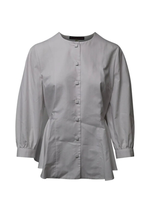 Alexa Chung crew-neck quarter-sleeve shirt - Grey