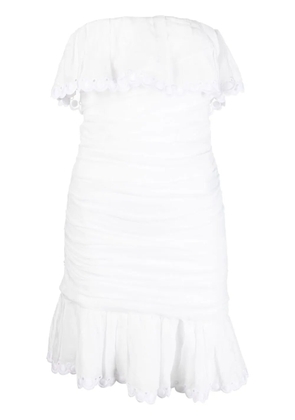 ISABEL MARANT Oxani off-shoulder mini dress - White