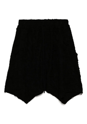 Julius Drop Crotch Fibroin shorts - Black