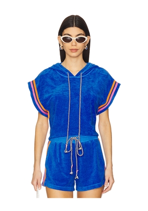 SUNDRY Lounge Popover in Royal. Size L. Also in M, S, XS.