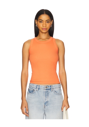 SUNDRY High Crew Tank Top in Orange. Size S. Also in XS.