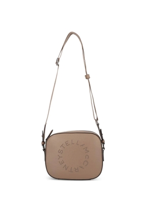 Stella McCartney logo-lettering crossbody bag - Neutrals