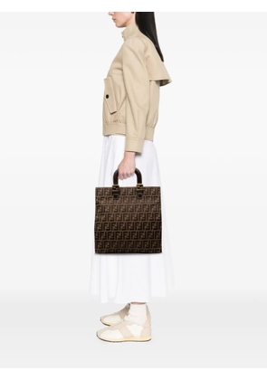 Fendi Pre-Owned 20th Century Zucca Canvas Twins tote bag - Brown