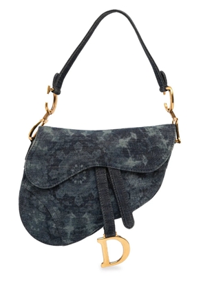 Christian Dior Pre-Owned 2019 Denim Tie Dye Saddle Bag shoulder bag - Blue