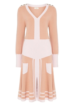 Temperley London Bretton knitted midi dress - Pink
