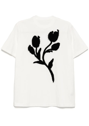 JNBY plant-printed shirt - White