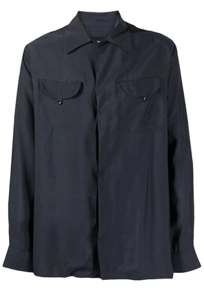 Giorgio Armani long-sleeve button-up shirt - Blue