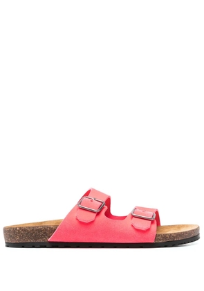 Saint Laurent Jimmy double-strap sandals - Pink