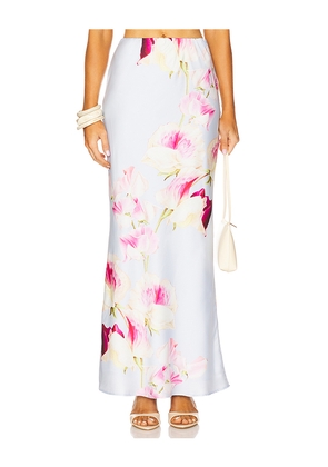 Runaway The Label Verity Maxi Skirt in Baby Blue. Size L. Also in S, XL, XS.