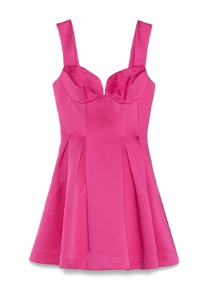 Rebecca Vallance sweetheart-neck pleated mini dress - Pink