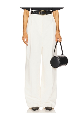 Rohe High Waist Tailored Trousers in White. Size 38/6. Also in 42/10.