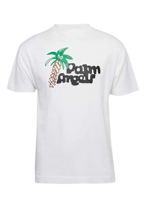Palm Angels logo-print T-shirt - White