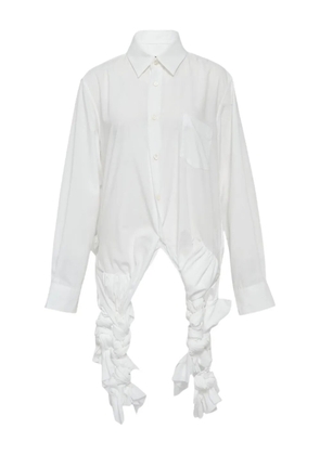 Comme Des Garçons braided-detail shirt - White