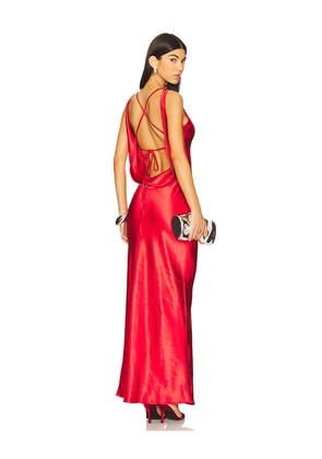 Runaway The Label Adair Maxi Dress in Red. Size L. Also in M, S, XXL.