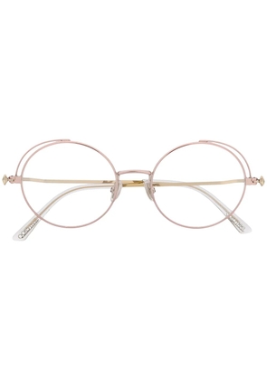 Jimmy Choo Eyewear round frame glasses - Pink