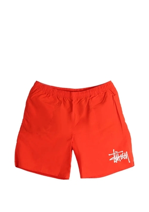 Stüssy logo drawstring shorts - Orange
