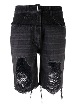 Givenchy denim knee-length shorts - Black