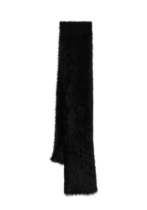 Marine Serre Crescent Moon-embroidered scarf - Black