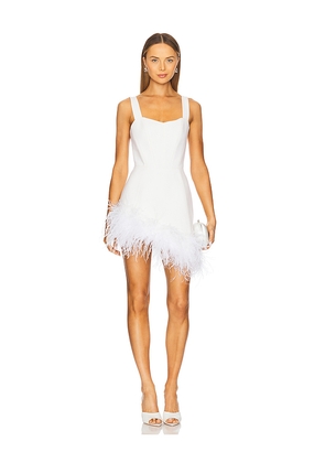 Santa Brands Swan Mini Dress in White. Size M. Also in S.