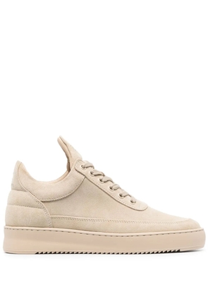 Filling Pieces logo-embroidered suede sneakers - Neutrals