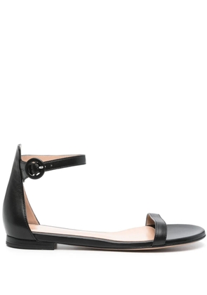 Gianvito Rossi leather flat sandals - Black