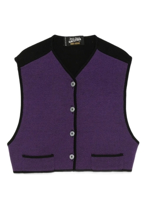 Jean Paul Gaultier Pre-Owned 1990s wool button vest - Purple