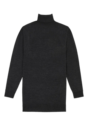 MM6 Maison Margiela turtleneck panelled mini dress - Grey