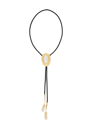 petit moments Dolly Bolo Tie Necklace in Ivory.