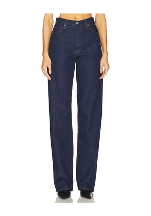 PAIGE Sawyer Wide Leg Jeans in Denim-Dark. Size 23. Also in 30, 32, 33.