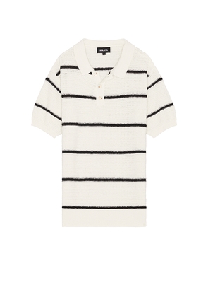 SEROYA Samuel Knit Polo Shirt in White. Size S. Also in XL/1X.