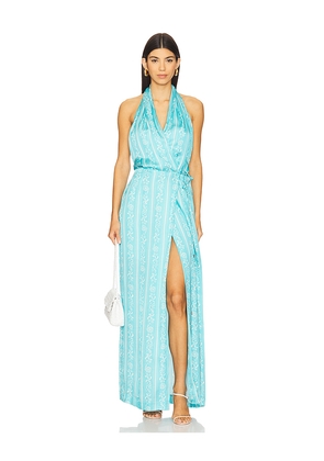 Sabina Musayev Alesia Dress in Blue. Size L. Also in M, S, XL, XS.