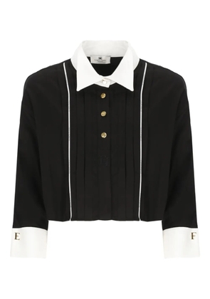 Elisabetta Franchi cropped shirt - Black