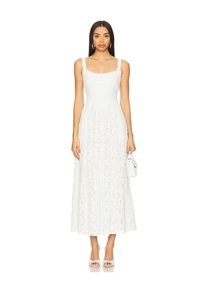 SAYLOR Maryl Dress in White. Size L. Also in S, XS, M.