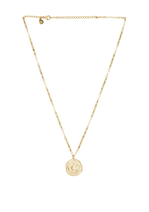 petit moments Horoscope Charm Necklace in Metallic Gold. Size Aquarius. Also in Aries, Libra, Sagittarius, Virgo.