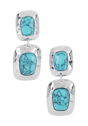 petit moments Martina Drop Earrings in Teal.