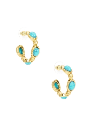 petit moments Bari Hoops in Teal.