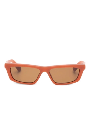 Jacquemus rectangle-trapezi sunglasses - Orange