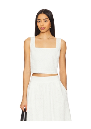 PAIGE Aelita Top in White. Size L. Also in M, S, XL.